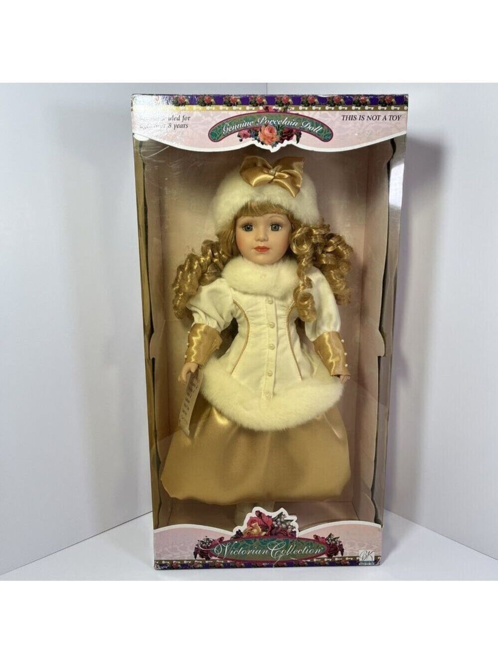 1999 Genuine Porcelain Doll By Melissa Jane Victorian Collection Hand Painted CN